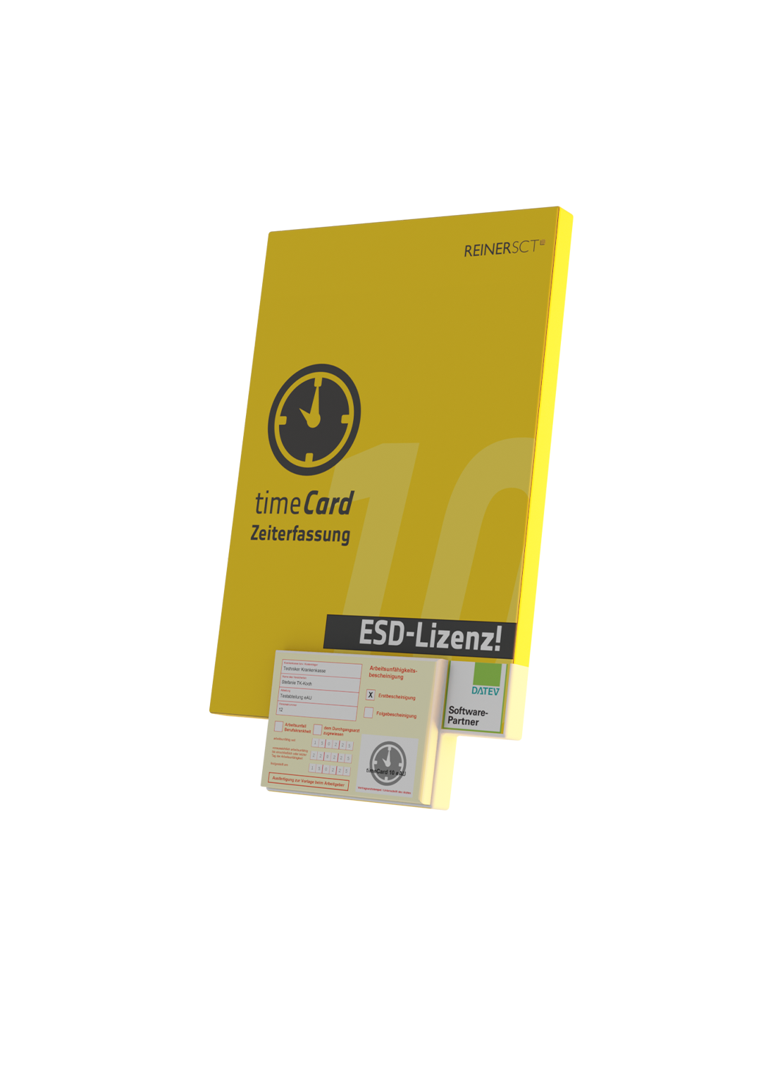 timeCard 10 eAU für 10 Mitarbeiter